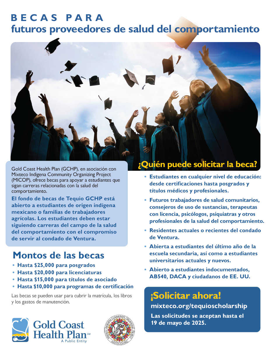 Folleto de becas para futuros proveedores de salud conductual